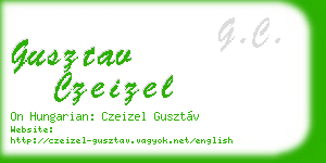 gusztav czeizel business card