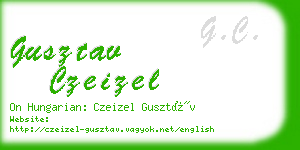 gusztav czeizel business card